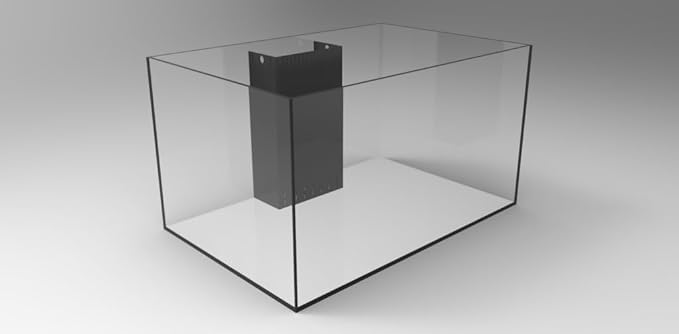 75G 75 Gallon Starfire Rimless SC Aquariums 36x24x20 12mm Pnp System with Black Wood Cabinet