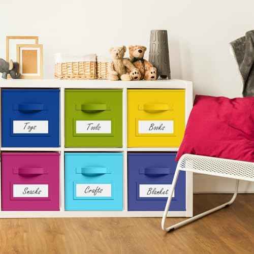 Teenyyou 10 Pack Fabric Storage Cubes 13 Inch Collapsible Cube Bins