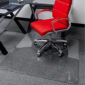 60" x 60" - Premium Glass Chair Mats No Crack, Dent or Scratch | for Carpet or Hard Floor | Exclusive Beveled Edges