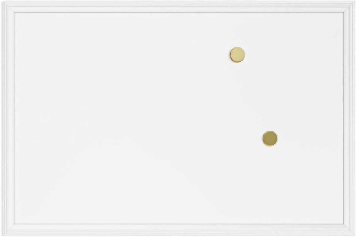 U Brands White Board, Dry Erase Boards, Wall Magnetic Whiteboard, 24" x 18"