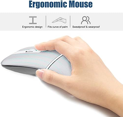 Foldable Arc Wireless Mouse Silent Click Bluetooth 5.3 and 2.4GHz
