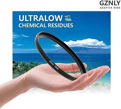 55mm to 46mm Step Up Ring Filter Adapter Black Metal Step up Adapter Rings Compatible with All Brand UV CPL ND Camera Lens Filter Step Down Ring (55mm-46mm)