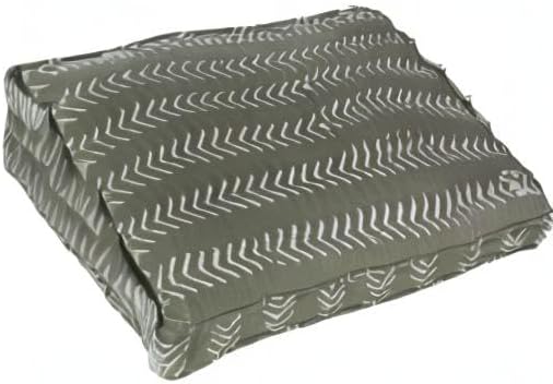 Molly Mutt Sheepy Wool Crate Mat - 100% Cotton Canvas Cover with Temperature-Regulating 100% Natural Wool-Filled Insert Dog Bed - Soft & Supportive Wool-Filled Bed - (54"x37"x2.5", Forever Young)