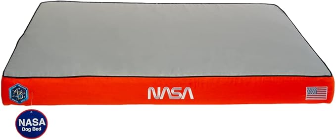 NASA Limited Edition Dog Bed by Wag | Extra Large, Astro Orange