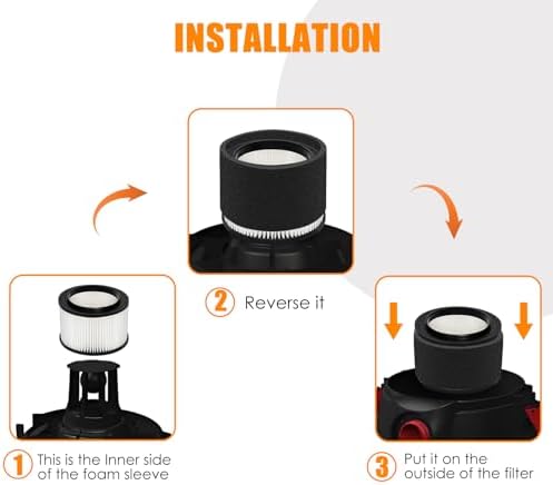 VFCF Replacement Washable Filter fits Vacmaster 4 Gallon