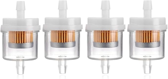 4 Pack Universal Gas Inline Fuel Filters