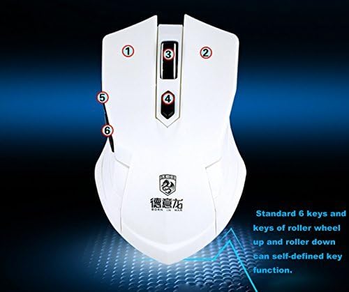UniFire V60 Waterproof 2.4G Wireless Gaming Keyboard with Mouse DPI Control For DESKTOP PC Laptop Wireless Keyboard Mouse Combos (white)