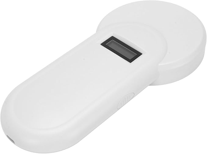 Handheld Animal Microchip Reader, Rechargeable Pet Scanner with OLED Display for Dogs Cats Poultry Livestock Fish, ISO11784 5 FDX B Reader, 134.2KHz USB Charging