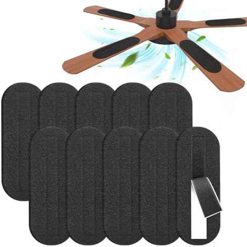 2026 Upgrade 10pcs Ceiling Fan Filters for Blades Easy-Stick Strong