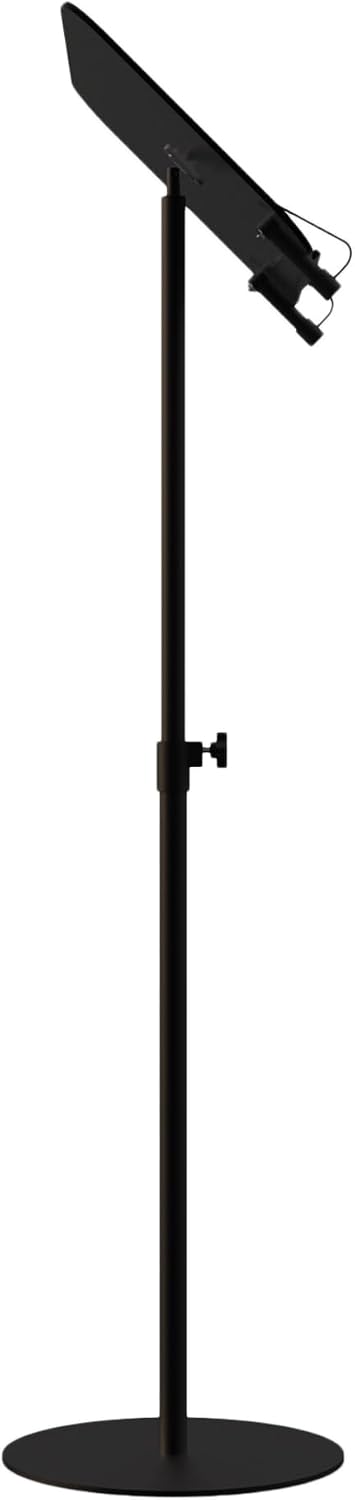 Black Acrylic Podium with Adjustable Height Small Acrylic Podium Stand Black Music Stands Book Stand for Reading Floor Holder Stand with Page Paper Clip for Cookbooks Music