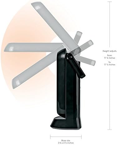 OttLite 13-Watt Folding CFL Task Lamp with Handle, Black