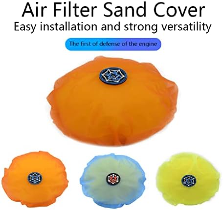 OTOM Universal Motorcycle Air Filter Dustproof Sand Cover Engine Cleaning Air Filter Wrap Fit for dirt bike (Blue)…