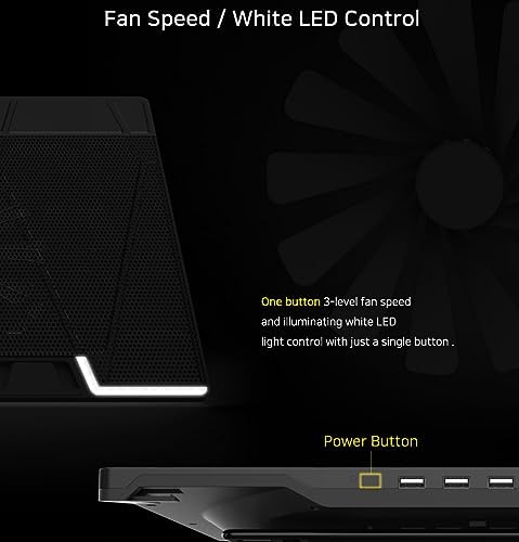 Zalman NS3000 Laptop Cooling Pad Cooler Stand with Powerful 200mm Quiet Fan