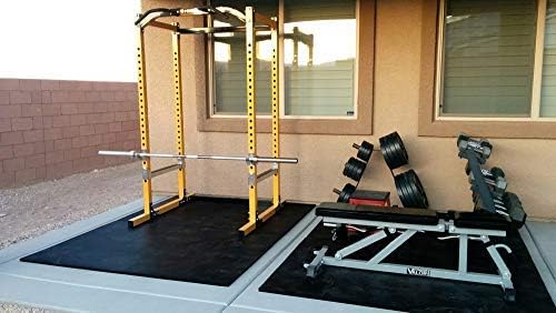 American Floor Mats - Heavy Duty Stall Tiles - Stable/Horse Tiles - Thick, Durable Rubber Flooring Solid Black 8' x 10' Set 3/4" Thick (20 Tiles Total)
