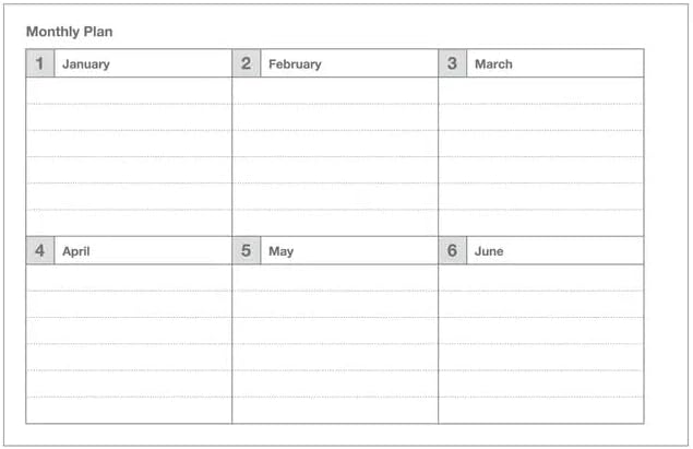 MARK'STYLE Undated Weekly Planner A6, 2-Pack – 58-Week Horizontal Pocket Size Scheduler with Monthly Overview & To-Do List for Desk, Office, or Study Use (Turquoise)