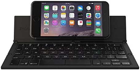 ZAGG Pocket, Foldable Wireless Keyboard for Smartphones & Small Tablets Apple & Android Devices - Black