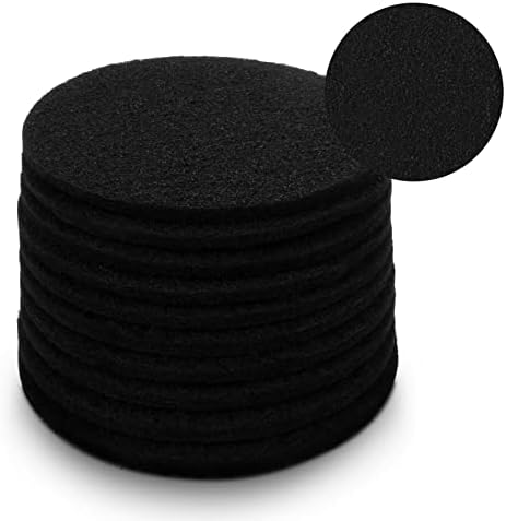 10 Pack Charcoal Filters for Kitchen Compost Bin, Compost Filters for Countertop Bin Pail Replacement, Activated Charcoal Home Bucket Refill Sets, Round 6.7 Inch