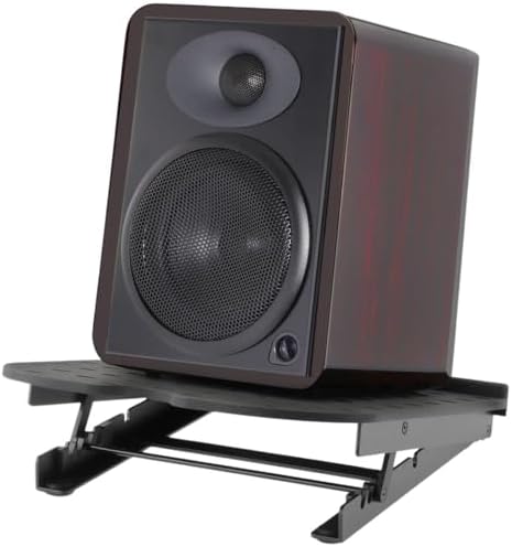 AURAY 6" Studio Monitor & Bookshelf Speaker Stands Adjustable Tilt