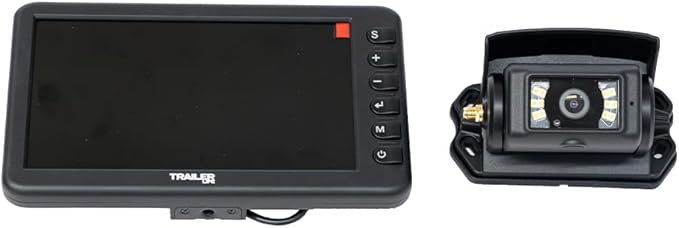 Trailer Life Pathway 7" Wireless Backup Camera System | Lag-Free Transmission | Ultra-Bright IPS Screen | Full HD Recording | Colorful Night Vision | Built-in Microphone