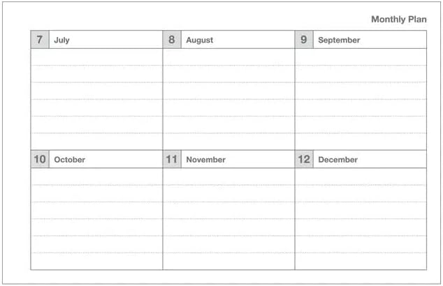 MARK'STYLE Undated Weekly Planner A6, 2-Pack – 58-Week Horizontal Pocket Size Scheduler with Monthly Overview & To-Do List for Desk, Office, or Study Use (Turquoise)