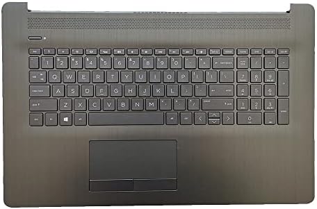 Replacement Laptop Upper Case Palmrest Backlit Keyboard Non-PTP Touchpad Assembly Part for HP 17 by/CA L22749-001 Gray