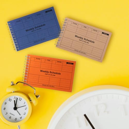 MARK'STYLE Undated Weekly Planner A6, 2-Pack – 58-Week Horizontal Pocket Size Scheduler with Monthly Overview & To-Do List for Desk, Office, or Study Use (Turquoise)