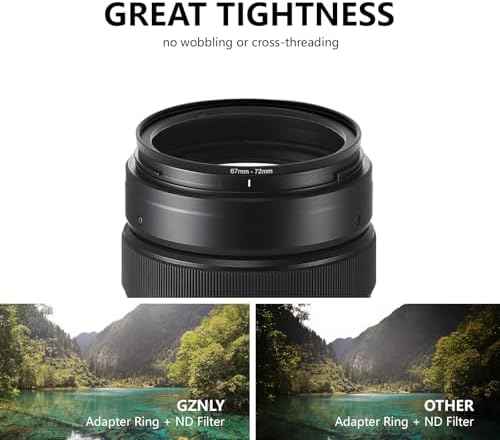 82mm to 67mm Step-up Adapter Rings Filter Adapter Black Metal Step Down Filter Ring Adapter Compatible with All Brand UV CPL ND Camera Lens Filter Stepping Rings (82mm-67mm)
