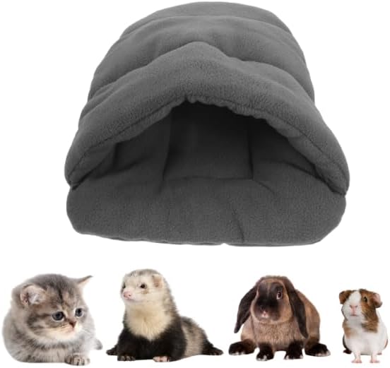 POPETPOP Pet Dog Cat Bed Warm Kennel Nest Pad Padded Cotton Cushion for Small Pets Puppy Kitten Blanket Mat Snuggly Sleep Mat Machine Washable Xs 12.20X11.81In Grey