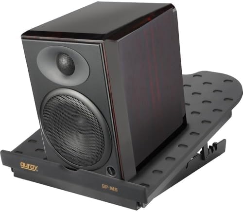 AURAY 6" Studio Monitor & Bookshelf Speaker Stands Adjustable Tilt
