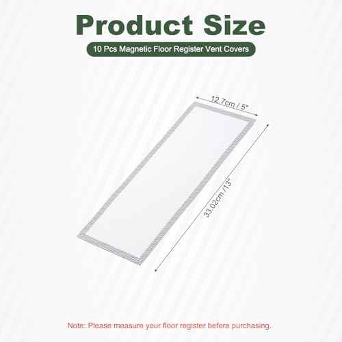 YOKIVE 10 Pcs Magnetic Floor Vent Covers, Floor Register Cover PVC