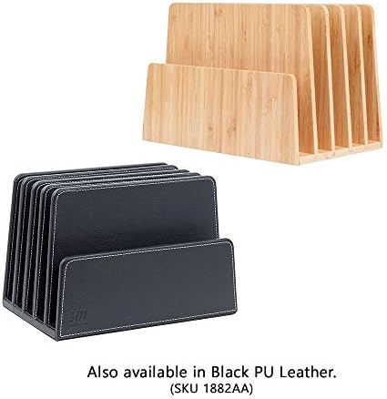 MobileVision Bamboo Multi Device Organizer for Smartphones, Tablets and Laptops, 5 Slots
