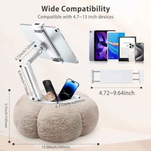 CreaDream Pumpkin Tablet Pillow Stand, Adjustable Pillow Stand for Lap Bed