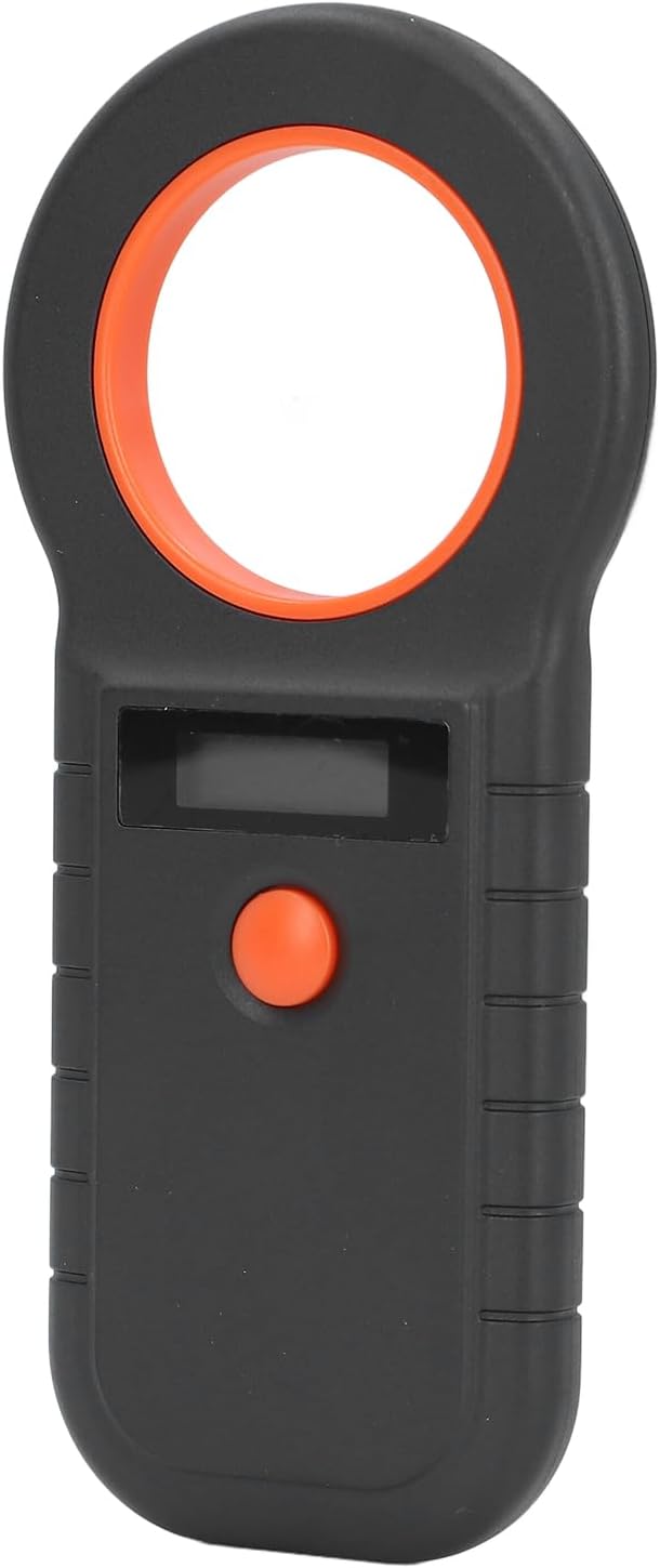 Portable Pet Microchip Reader, ABS Lightweight Dog Cat Scanner with LCD Display, 2.4G Connectivity for EMID FDXB