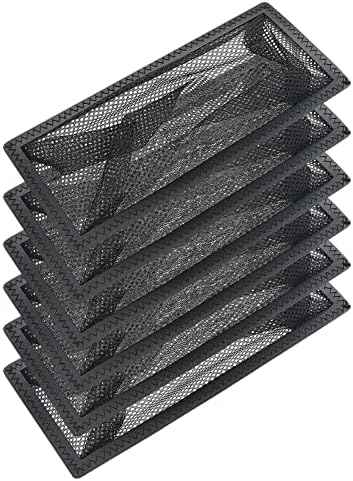 6 Pack 4"x12" Floor Register Trap Cover Screen Air Vent Cover Mesh Filter for Home Floor Register Net Trap