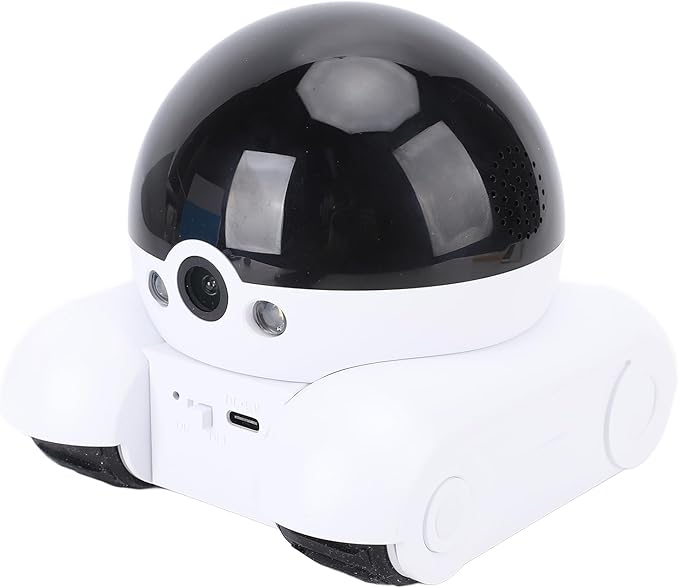 Ejoyous Pet Robot Camera, Double Lens 1080P Pictures Watching App, 5200mAh Battery Remote Control Wheels, Two Way Talk Interaction, One Click Feature, Supports 128G Storage Card