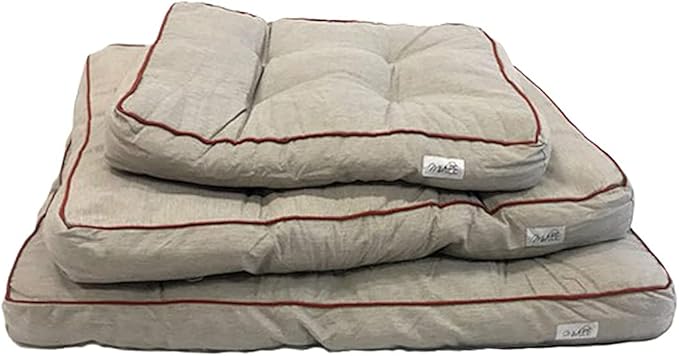 Midlee 40" x 28" Grey Tufted Dog Bed (Large 40" x 28")