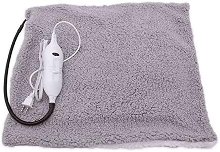 Sakar Pet Genius Heated Pet Bed, Warming Bed for Dogs and Cats with Removable Cover, DoubleSided Puppy Bed for Winter and Summer, Dirt Resistant and Non Slip Bottom, Brown and White, (PET603)