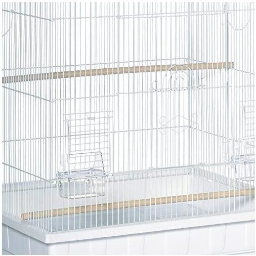 Artisanal Attic Square Roof Bird Cage with Unique Square Roof Design, Durable Construction, Spacious Interior Black