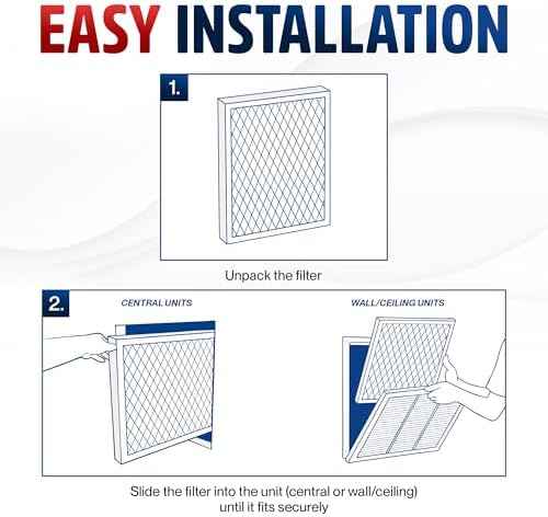 LifeSupplyUSA 12x12x1 MERV 8 Washable Electrostatic HVAC Air Filter