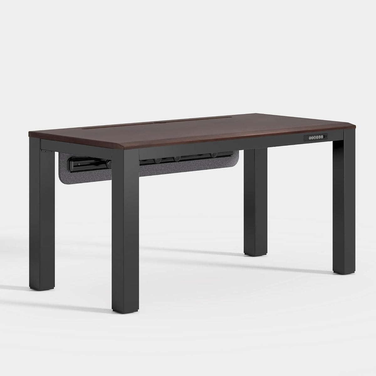 FLEXISPOT 4-Leg Standing Desk, A Complete Workplace System, Walnut