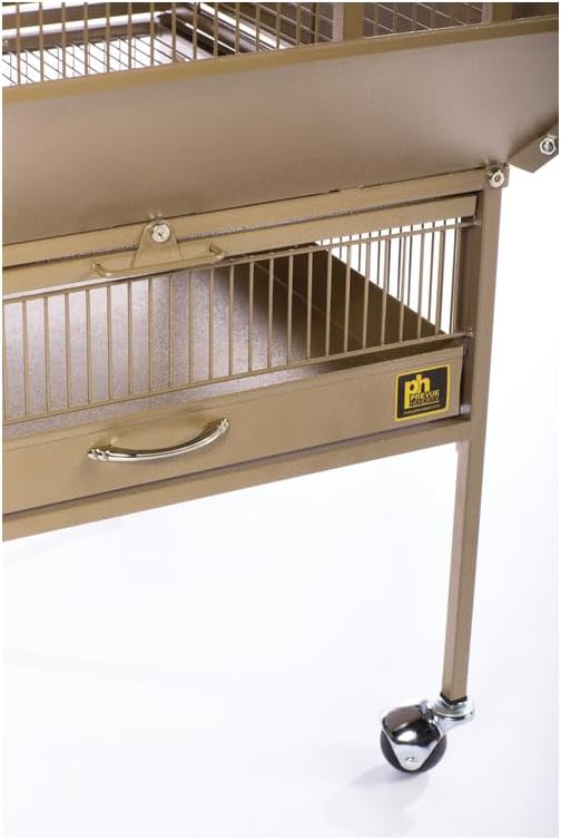 Mid-Century Marvel Bird Cage with Retro-Inspired Design, Durable Construction, Spacious Interior, and Elegant Finish for Stylish Coco