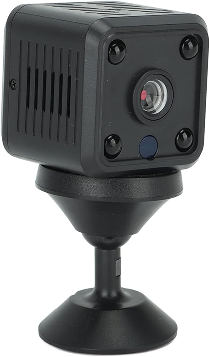 Yunseity 1080P Mini Security Camera, Auto Night Vision Motion Detection Surveillance Camera, Loop Recording & SD Card Storage Indoor Outdoor Camera for Baby Pet Nanny