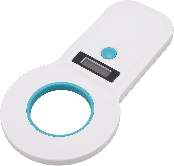 Pet Chip Scanner Animal Tag Reader USB Interface 15 Digits Microchip Recognizer for Cats Dogs 128 Data Storage Black The of Data Pet Efficient Help Reader Chip Effortlessly (White)