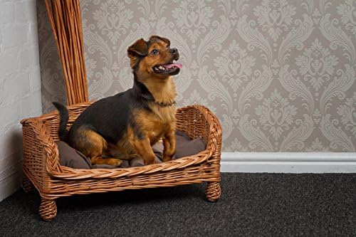 Handmade Wicker Dog Sofa Bed Basket (Medium)