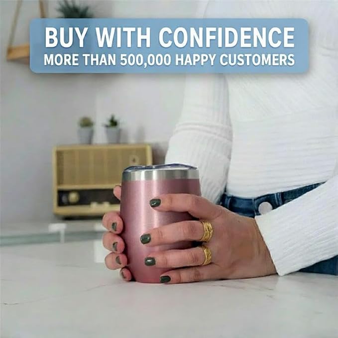 CHILLOUT LIFE 12 oz Stainless Steel Wine Tumbler