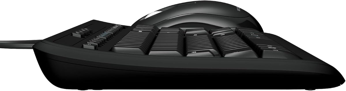 Incase Wired Desktop 600 Keyboard & Mouse Combo – Designed by Microsoft – Four Hot Keys, Spill-Resistant Keyboard, Quiet-Touch Keys, Optical Mouse, Left/Right Mouse with 800 DPI Sensor – Black