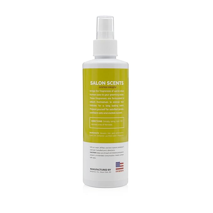 Bark2Basics Salon Scents Pet Grooming Cologne Spray - 8 oz, Natural Professional Groomer Perfume for Dogs and Cats, Long Lasting, Deodorizing, Conditioning (Passion Fruit)