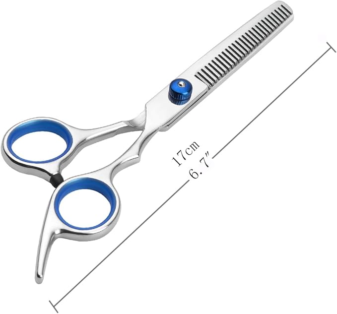 Dog Thinning Shears,Dog Grooming Thinning Blending Scissor with Safety Round Tips, Heavy Duty Titanium Stainless Steel, Professional Dogs Cats Pets Grooming Shears