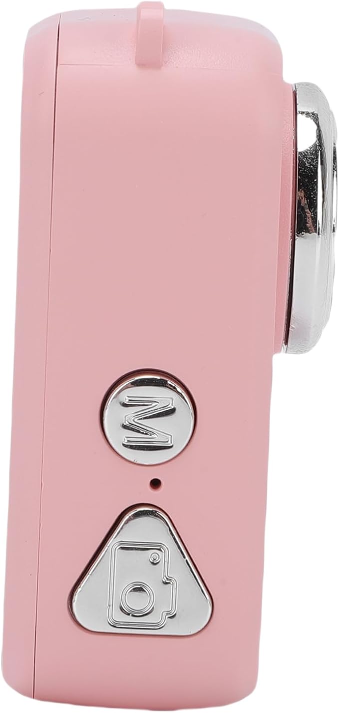 Tbest 1080P Thumb Retro Video Camera Color Screen Small for Cycling Hiking Pet Recording (Pink) (Pink)