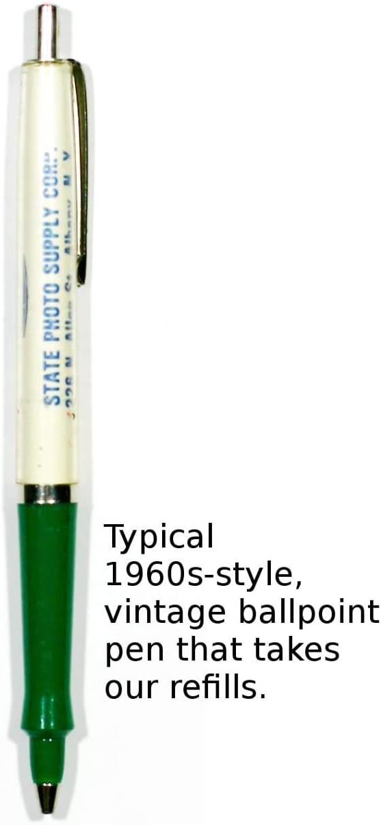 Vintage Ballpoint Pen Refills, 10-Pack – Blue